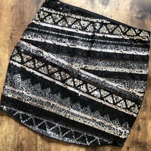Short Sequin Skirt